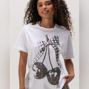 RSQ Boxy White Short Sleeve Tee